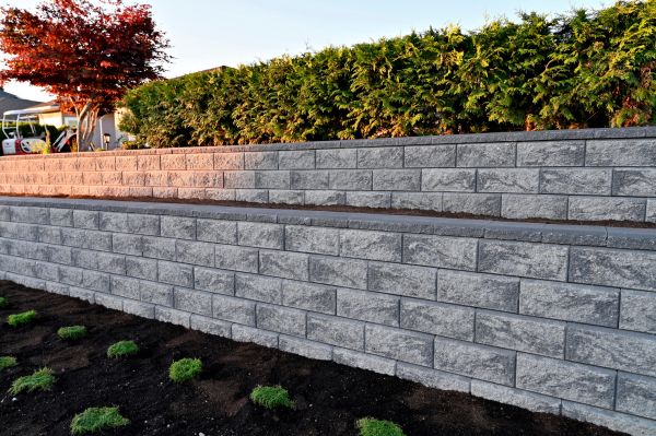 Concrete Retaining Wall Installation in Sherman
