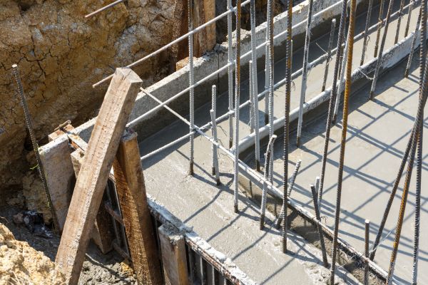 Concrete Footing Pouring in Sherman