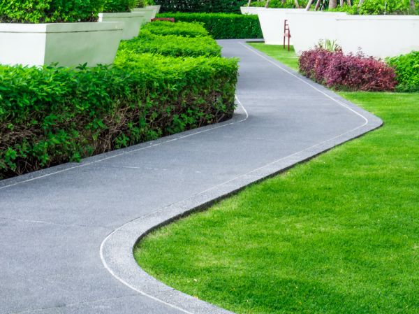 Walkway Curb Installation in Sherman