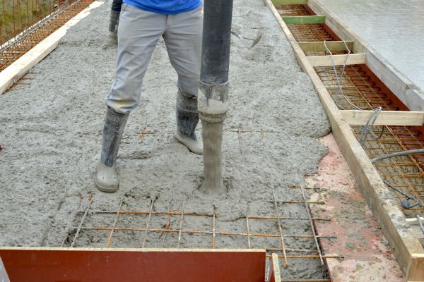 Concrete Base Construction in Sherman