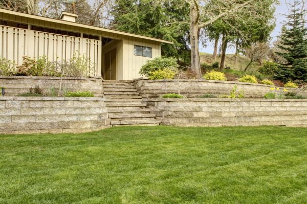 Retaining Wall Construction in Sherman