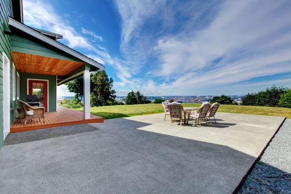Backyard Concrete Paving in Sherman
