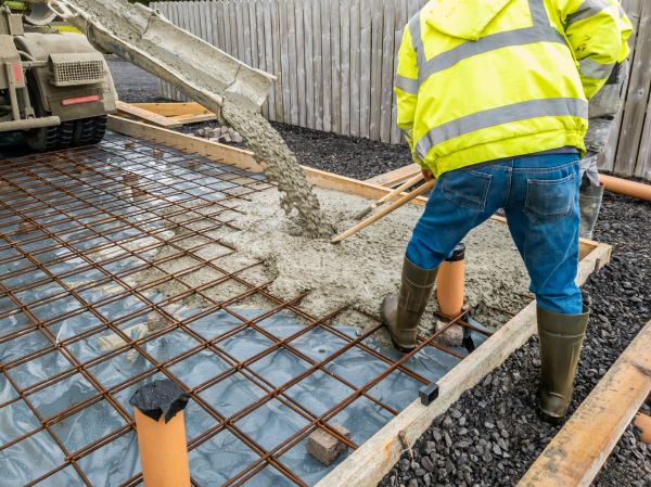 Basement Slab Pouring in Sherman