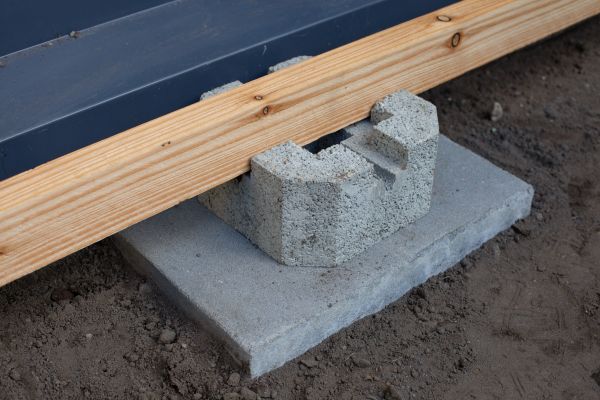 Deck Footing Construction in Sherman