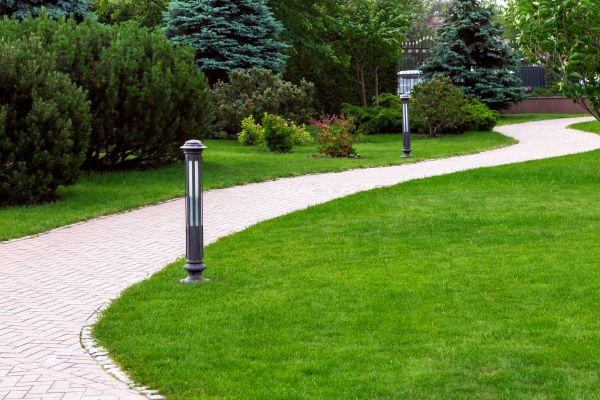 Backyard Sidewalk Installation in Sherman